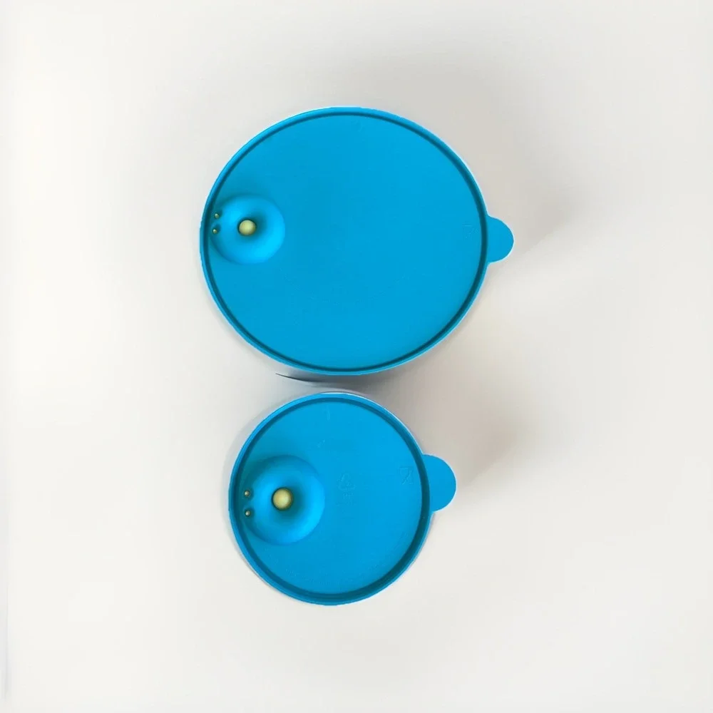 2 - TUPPERWARE CRYSTAL WAVE DIVIDED ROUND 10
